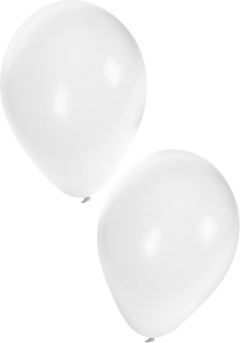 Witte ballonnen 10 stuks | Ballonnen wit voor lucht en helium